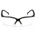 SB1810S Pyramex Clear Polycarbonate Safety Glasses Black Nylon 6.6 Frame