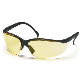 SB1830S Pyramex Amber Polycarbonate Safety Glasses Black Nylon 6.6 Frame