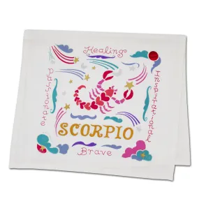 Scorpio Astrology Dish Towel