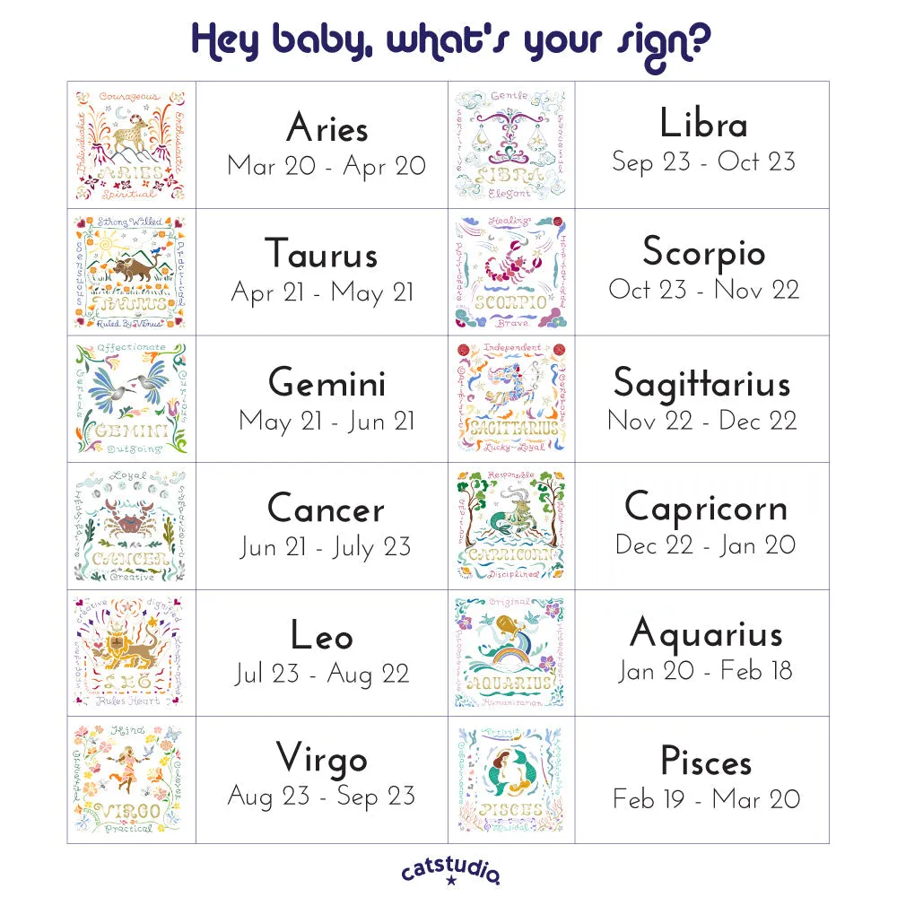 Scorpio Astrology Dish Towel