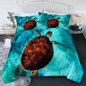 Sea Turtle Vibes Comforter Set