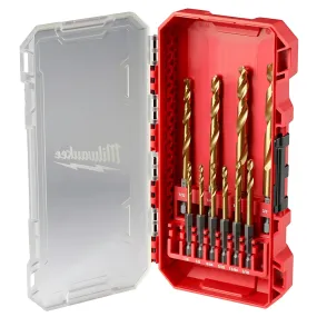 SHOCKWAVE Impact Duty™ RED HELIX™ Titanium Drill Bit Set – 10PC