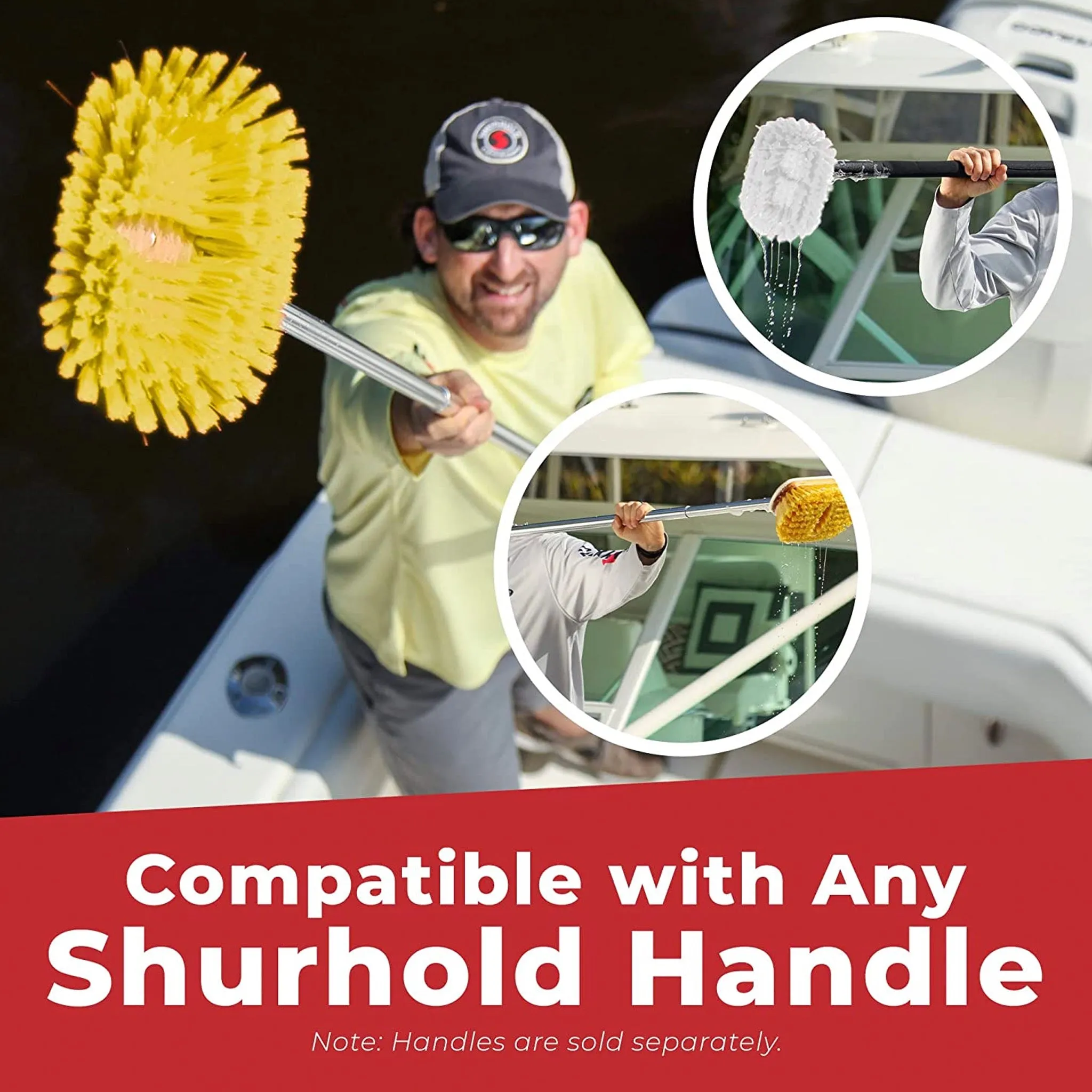 Shurhold Deck Brush - Medium 10" Bristle