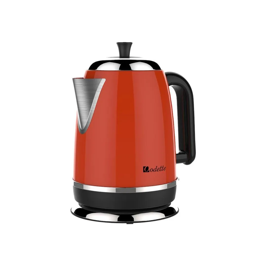 Streamline Series 1.7L Stainless Steel Electric Kettle (Orange)