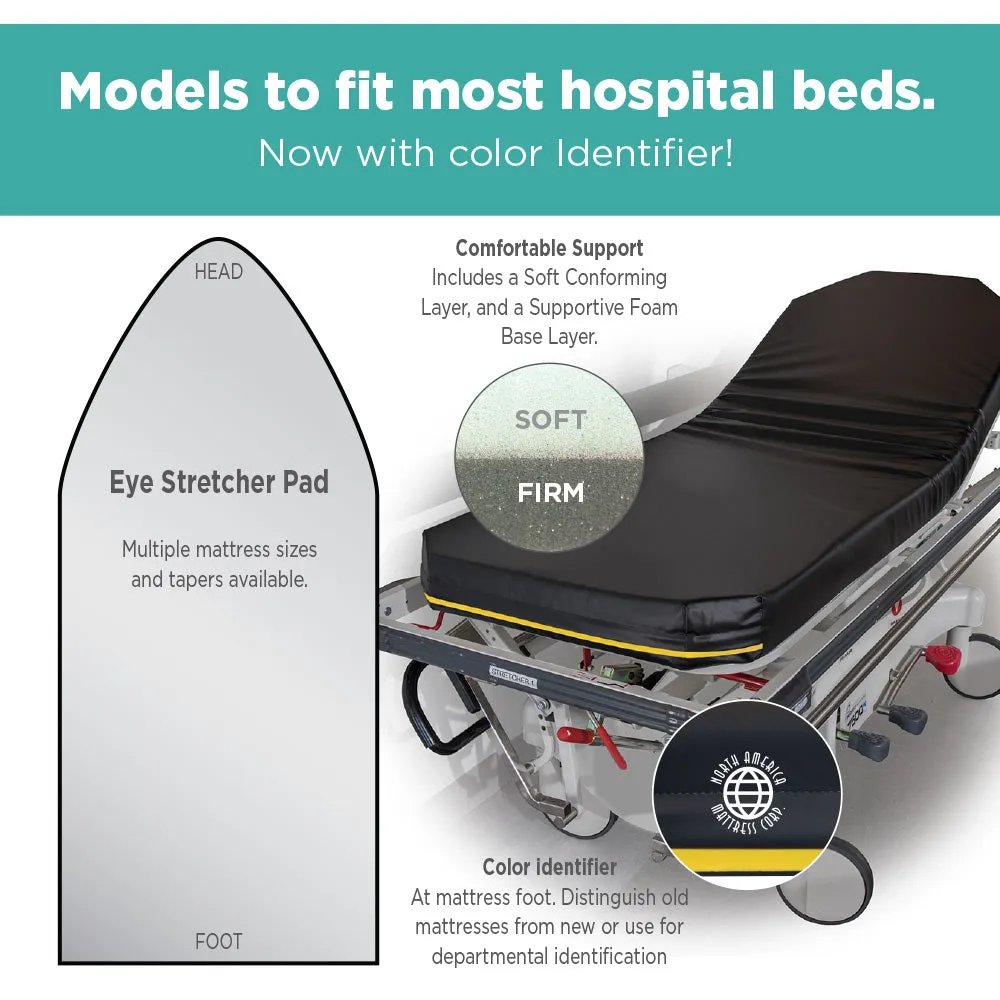 Stryker PACU 946 - 4" Standard Stretcher Pad with Color Identifier (29"w)