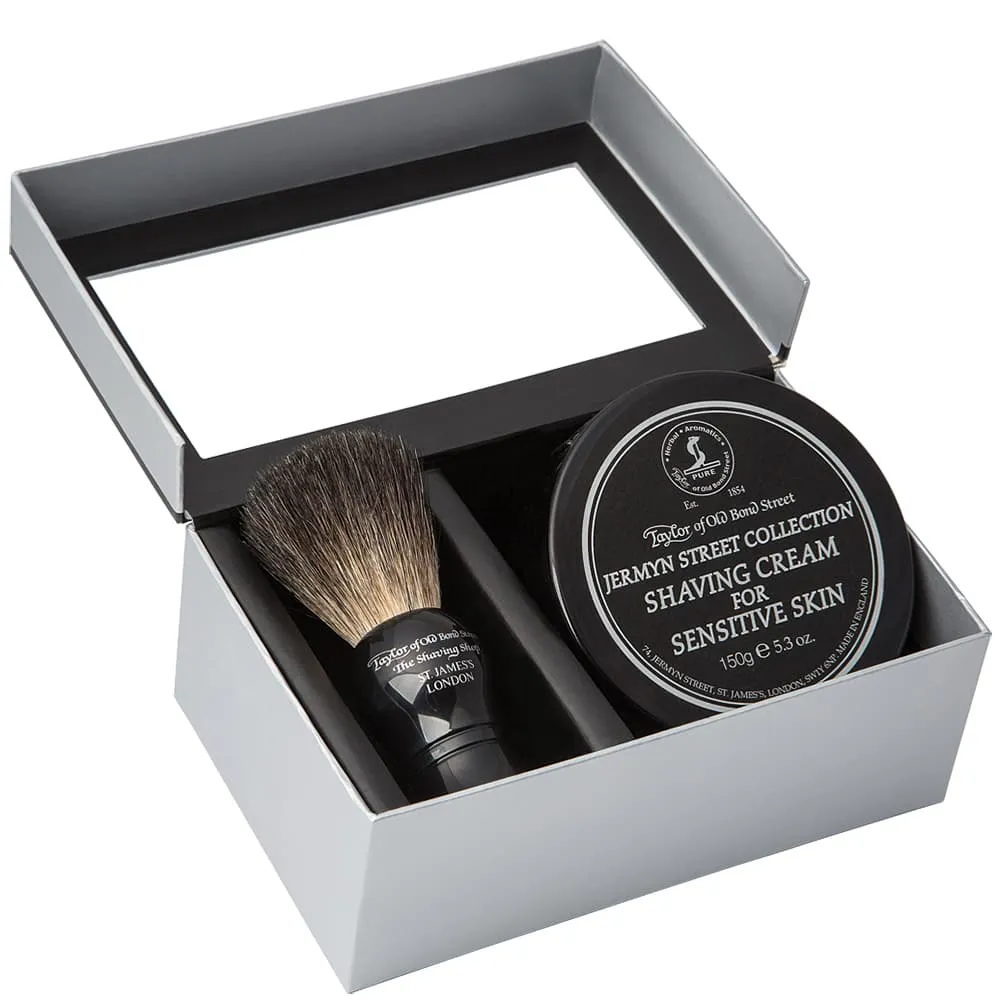 Taylor of Old Bond Street Jermyn St Shaving Cream & Brush Set