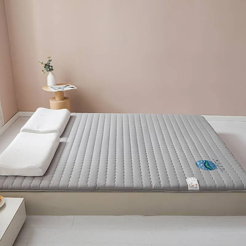 Thick Memory Foam Mattress Toppers - Antibacterial Soft Quilt Pad