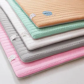 Thick Memory Foam Mattress Toppers - Antibacterial Soft Quilt Pad