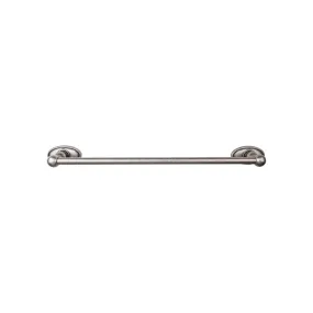 Top Knobs ED10APC Edwardian Bath Towel Bar 30 In. Single - Oval Backplate Antique Pewter