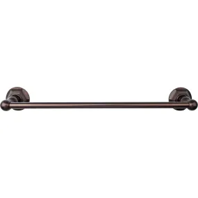 Top Knobs ED6ORBB Edwardian Bath Towel Bar 18 Inch Single - Hex Backplate Oil Rubbed Bronze