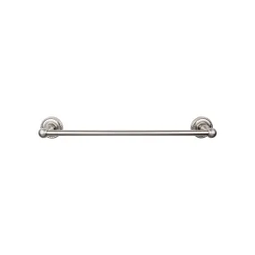 Top Knobs ED8BSNF Edwardian Bath Towel Bar 24 In. Single - Rope Backplate Brushed Satin Nickel