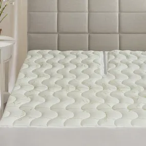 Top Split King ( Flex King ) Waterproof Bamboo Jacquard Mattress Pad