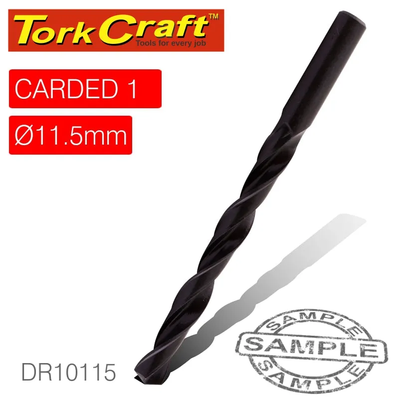 TORK CRAFT DRILL BIT HSS STANDARD 11.5MM 1/CARD DR10115