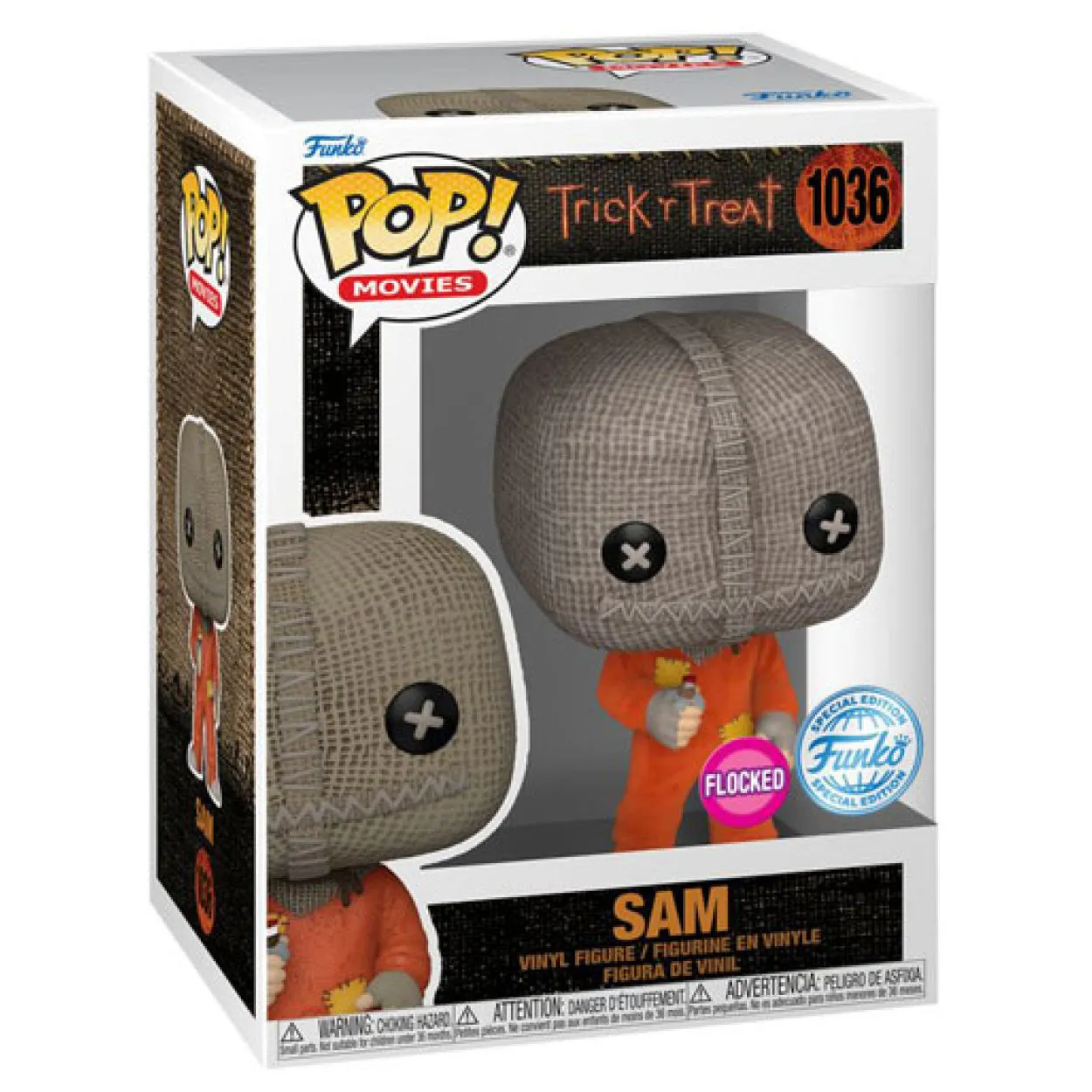 Trick R Treat - Sam with razor US Exclusive Flocked Pop! Vinyl