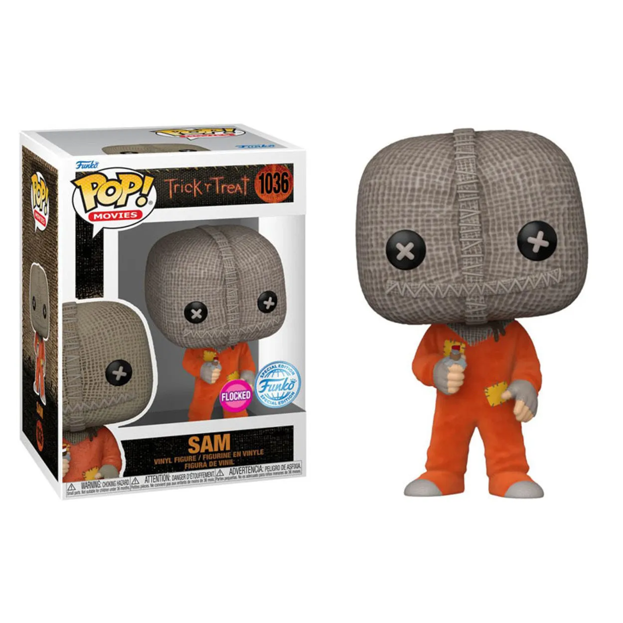 Trick R Treat - Sam with razor US Exclusive Flocked Pop! Vinyl