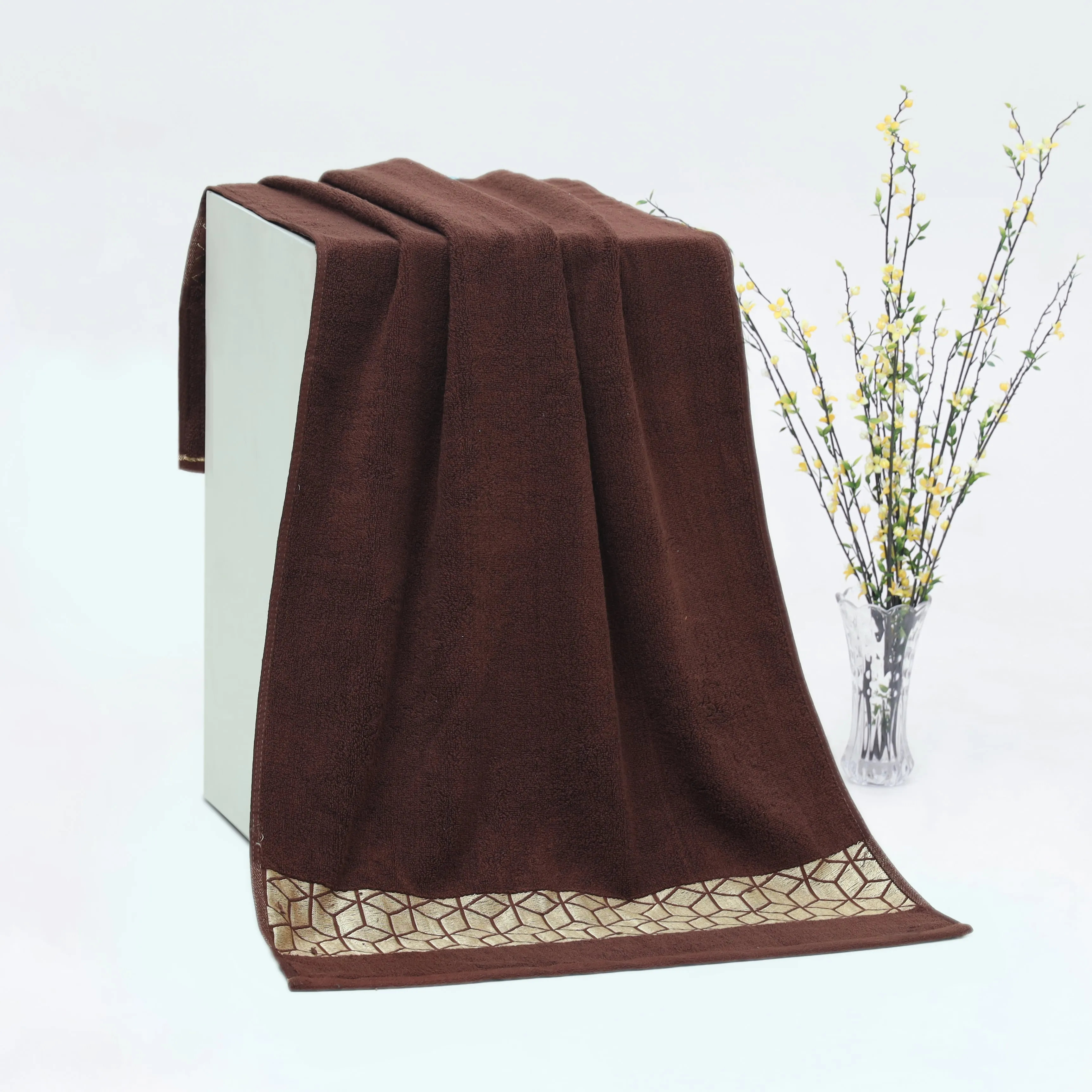 Ultra Premium Quality Soft Cotton Towel(Dark Brown)