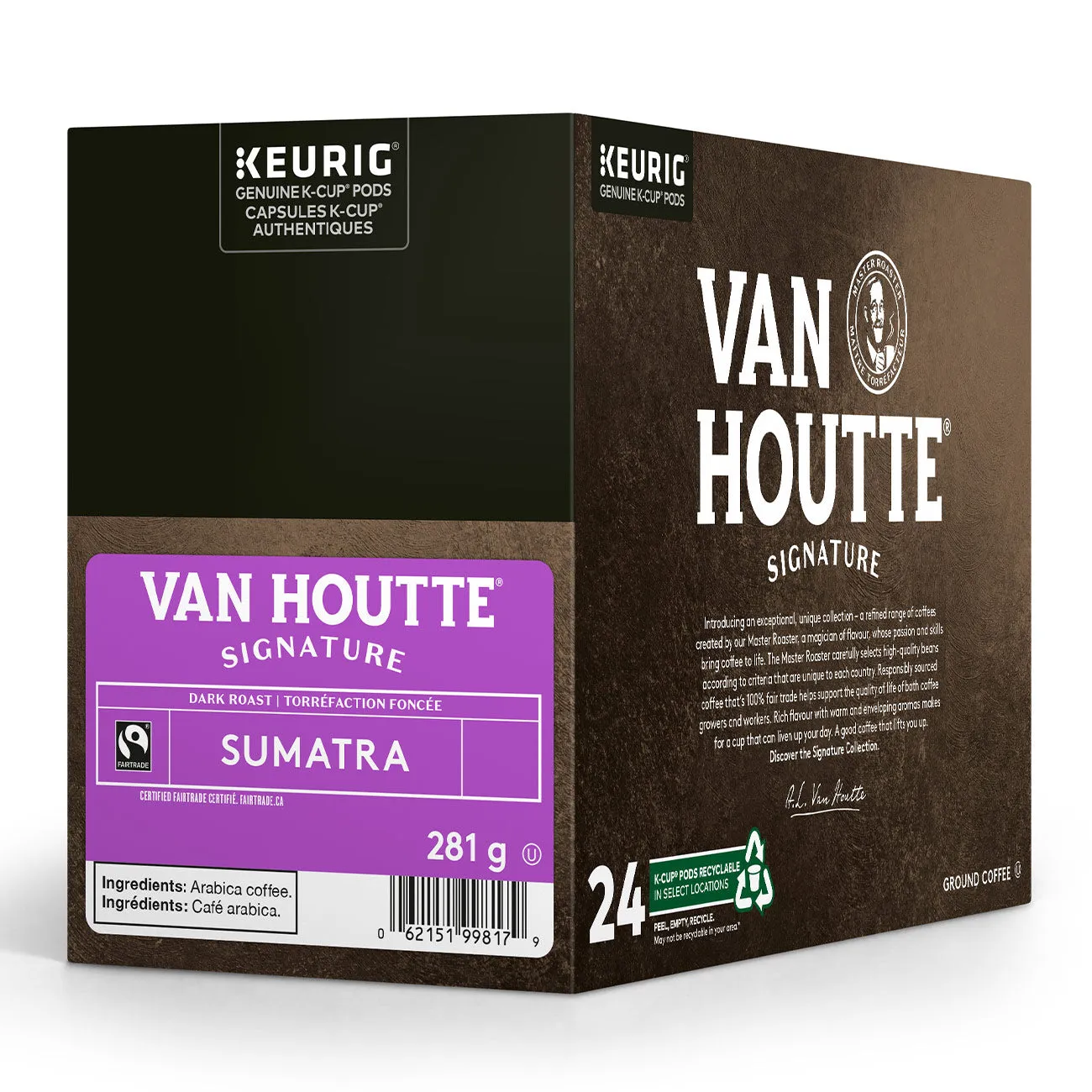 Van Houtte Sumatra Fair Trade XB K-Cup® Pods 24 Pack