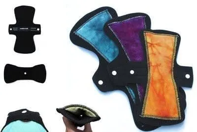 Variety Pack Domino Cloth Pads- Petite- "NORTHERN LIGHTS" HD Bamboo