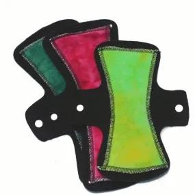 Variety Pack Domino Cloth Pads- Petite- "NORTHERN LIGHTS" HD Bamboo