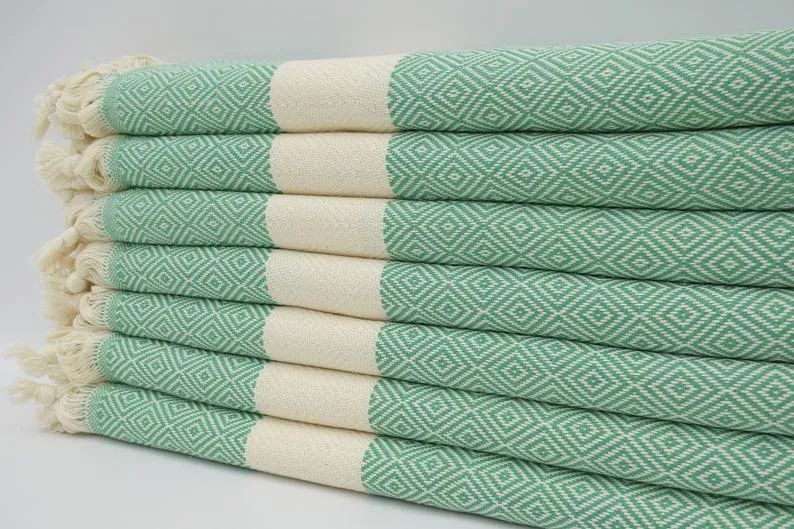 VENICE GREEN TURKISH TOWEL