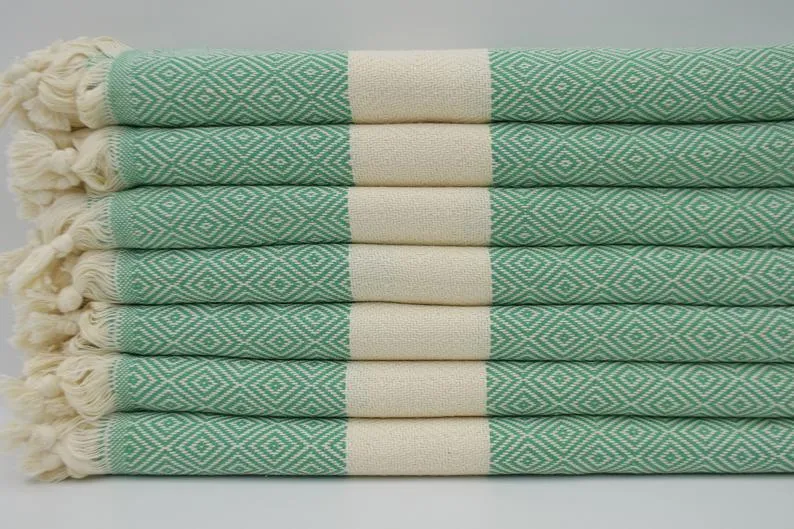 VENICE GREEN TURKISH TOWEL