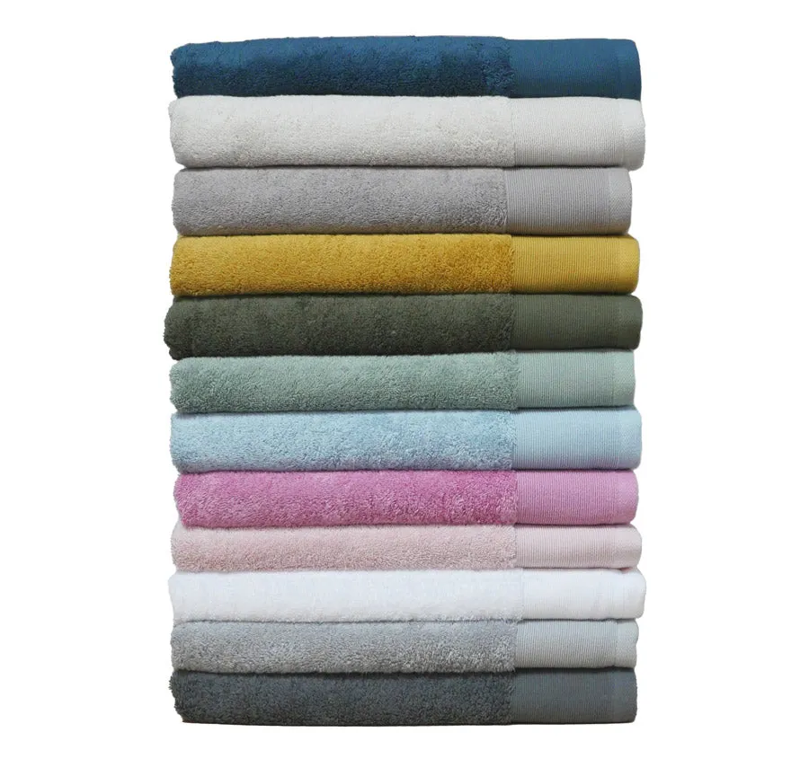 Vida Organic 630GSM Cotton Bath Towel Range Seafoam