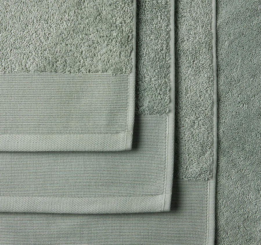 Vida Organic 630GSM Cotton Bath Towel Range Seafoam