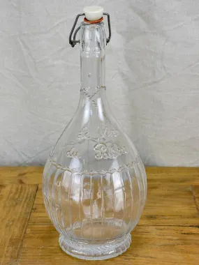 Vintage French bistro carafe, 'Le vin du Potron'