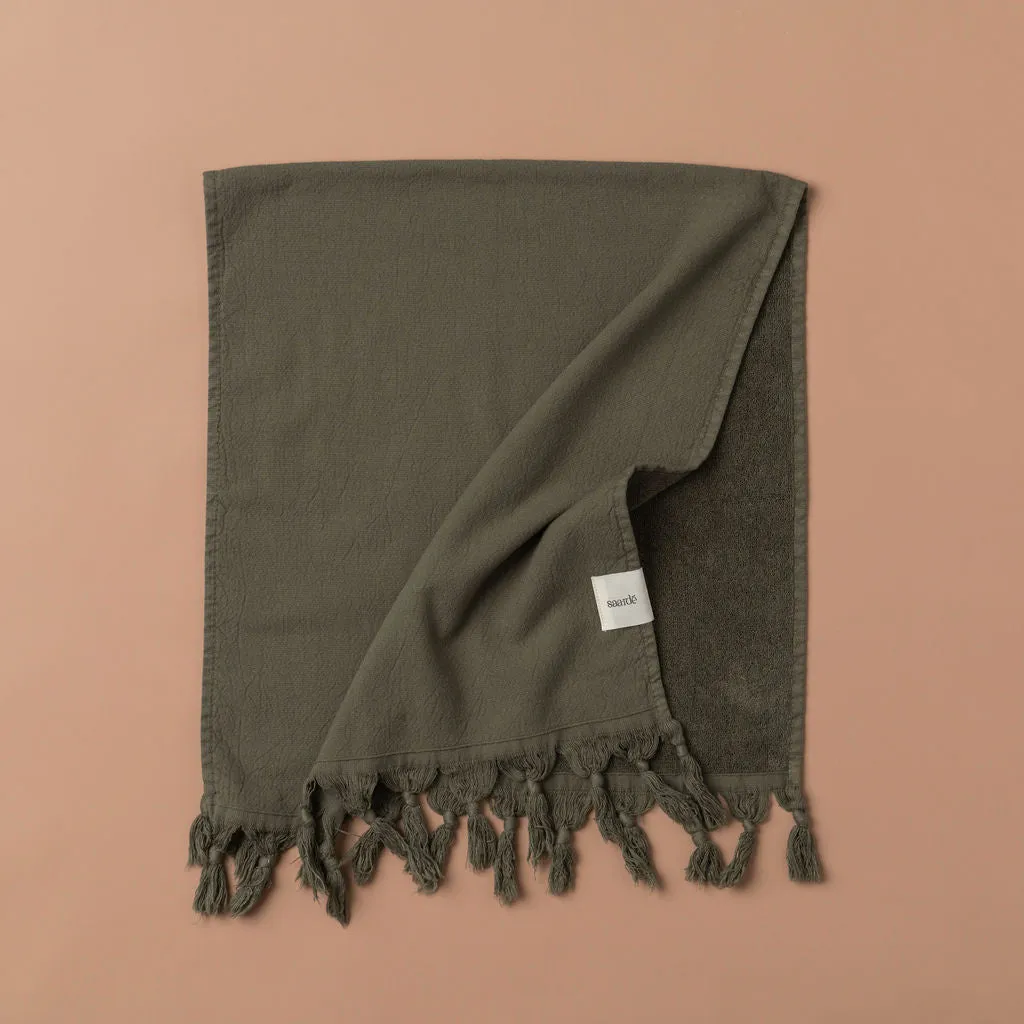 Vintage Wash Towel Collection | Olive