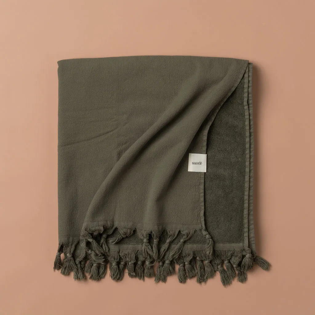 Vintage Wash Towel Collection | Olive