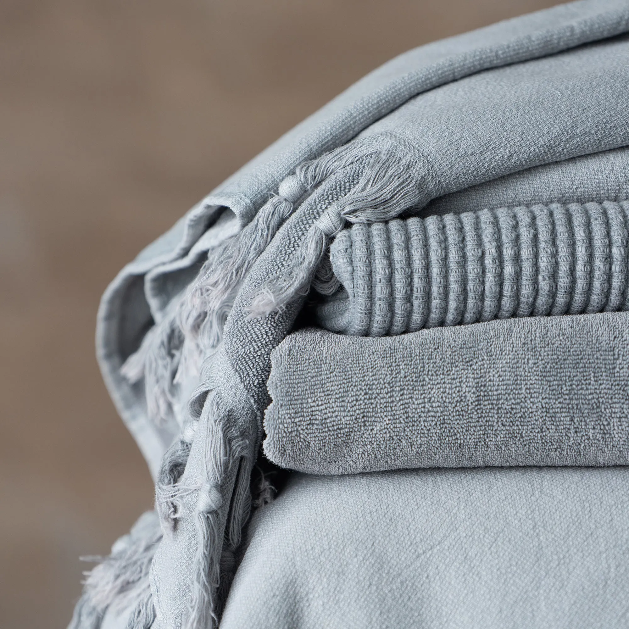 Vintage Wash Towel Collection | Pale Grey