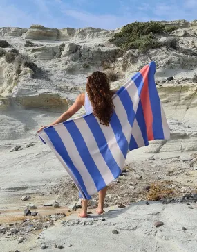 Wide Stripe Turkish Beach Towel