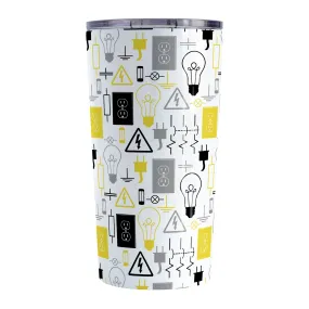 Yellow Electrical Electrician Tumbler Cup