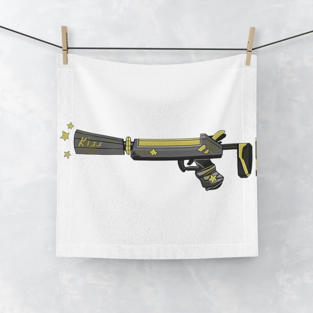 Yellow Gun Face Towel