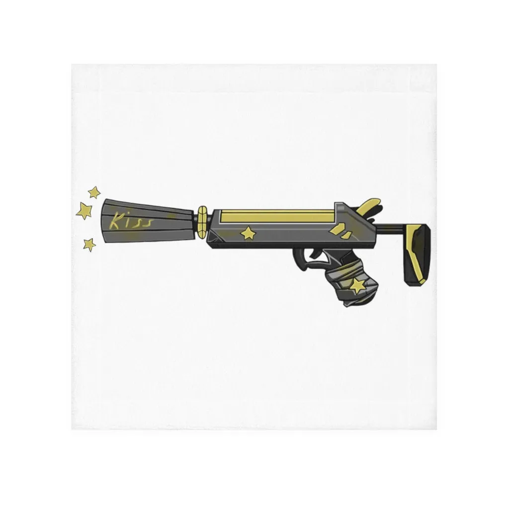 Yellow Gun Face Towel