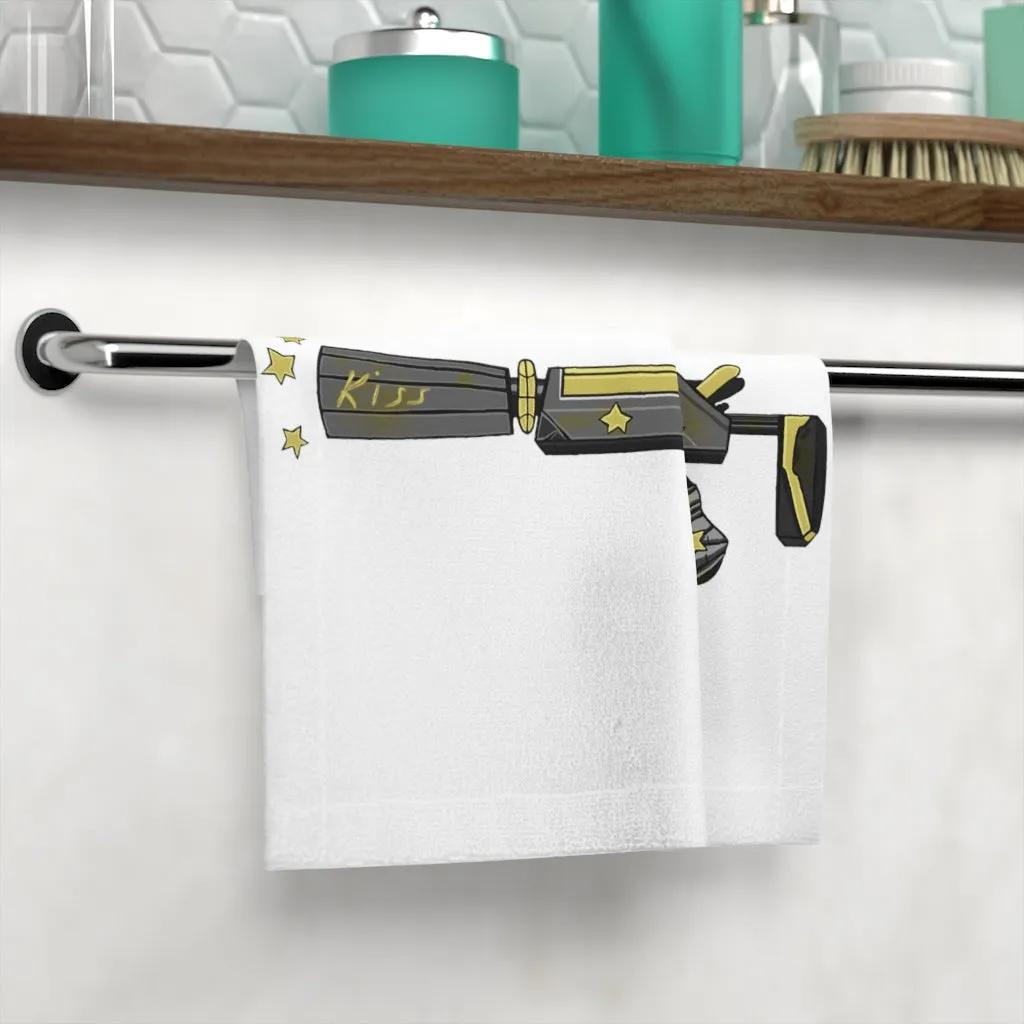 Yellow Gun Face Towel