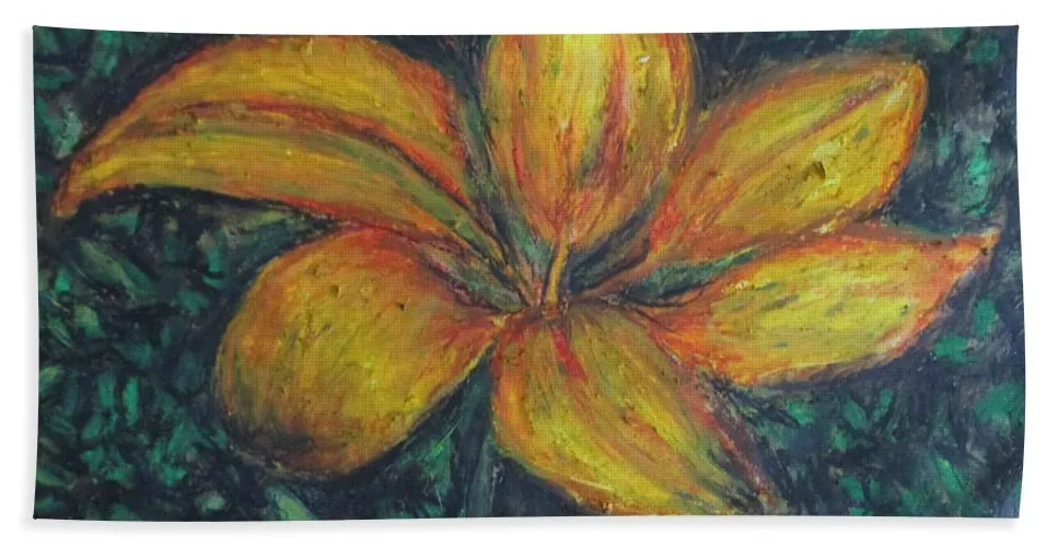 Yellow Petals - Bath Towel