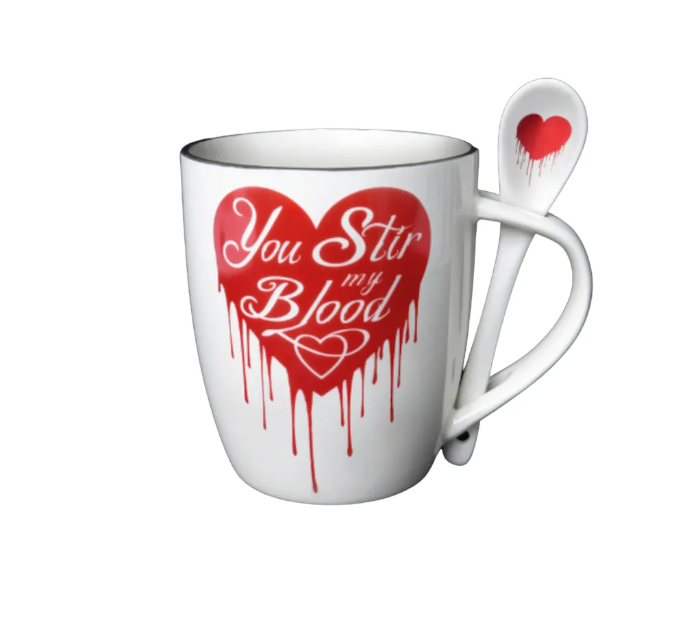 You Stir My Blood Mug with Spoon